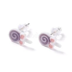 Set di orecchini a lollipop in resina per donna ragazza&nbsp;EJEW-D278-01S