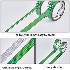 50 м лазерные блестящие бопп-пластмассовые декоративные клейкие ленты для альбома для вырезок&nbsp;AJEW-WH20002-57A-04