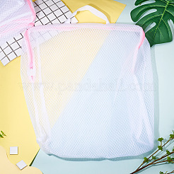 2 Stück Wäschebeutel aus Polyester-Netzgewebe mit Reißverschluss und Tragegriffen&nbsp;ABAG-TA0002-18C