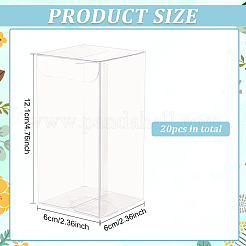 Прямоугольная прозрачная пластиковая коробка из пвх подарочная упаковка&nbsp;CON-BC0007-11B