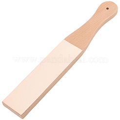 Schleifbrett aus Buchenholz und Leder&nbsp;AJEW-CL0005-58