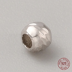 Бусина из стерлингового серебра с родиевым покрытием&nbsp;STER-WH0019-08A-P