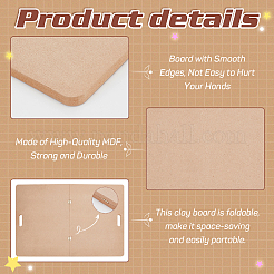 Planche de calage portable en argile avec poignée intégrée&nbsp;DIY-WH0349-323