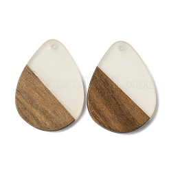 Ciondolo luminoso in legno scuro e resina&nbsp;WOOD-H104-11