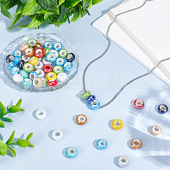 70 шт. гальванизированные фарфоровые бусины&nbsp;PORC-HY0001-16