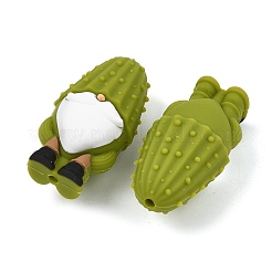 Cuentas de silicona con temática de verduras&nbsp;SL-D002-01D