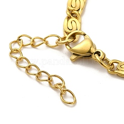 Ионное покрытие(ip) 304 нержавеющая сталь браслеты lumachina цепи&nbsp;BJEW-C079-01B-G