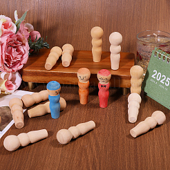 10 marionnettes en bois non pêchées&nbsp;FIND-WH0148-358