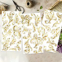 3 feuilles 3 styles d'autocollants décoratifs imperméables en pvc&nbsp;DIY-WH0404-357