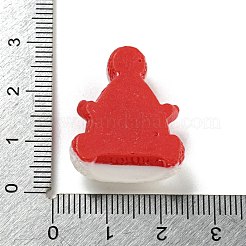 Cabochons décodés en résine opaque de Noël&nbsp;RESI-U006-02G
