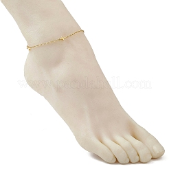 Браслеты на ногу из нержавеющей стали 304 с поперечными связями&nbsp;AJEW-AN00722-02