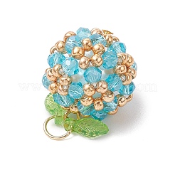 Подвески из акрила и стеклянных бусин&nbsp;PALLOY-MZ00880