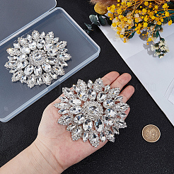2 Stück Glas-Hotfix-Strass.&nbsp;DIY-GF0013-36B