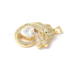 Латунные микро проложить кубического циркония подвески&nbsp;ZIRC-I071-21G