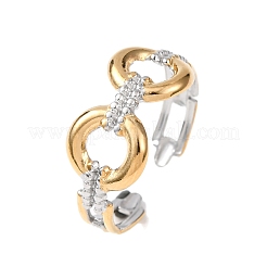 Anelli aperti con polsino in acciaio inossidabile 304&nbsp;RJEW-P181-02C-A