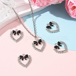 Alliage d'émail avec pendentifs en strass&nbsp;FIND-FZC0005-007P-05