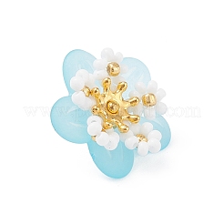 7 шт. подвески-цветы из стеклянных бусин&nbsp;PALLOY-MZ01128