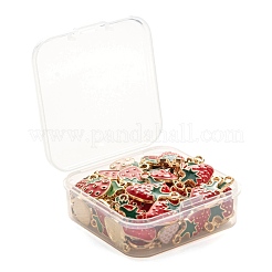 100 шт. 10 стильные подвески из светлого золотого сплава с эмалью&nbsp;ENAM-LS0001-66