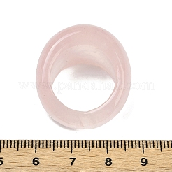 Кольца на палец из натурального розового кварца для унисекса&nbsp;RJEW-C128-01F