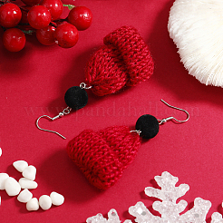 Хлопковые шляпные серьги-подвески&nbsp;ZG3392-1