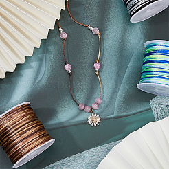 5 рулон двухцветного сегментного окрашенного нейлонового шнура&nbsp;NWIR-FH0001-04A