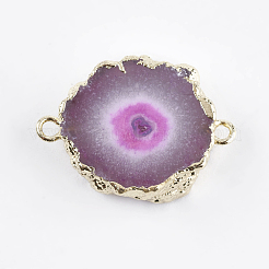 Соединители звеньев агата натурального друзы&nbsp;G-P356-02