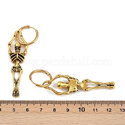 Серьги-кольца из сплава скелетов&nbsp;LS-EJEW-Z132-01AG