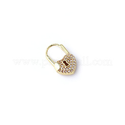 Pendientes de aro de latón con pavé de circonitas cúbicas&nbsp;FS-WG22BE1-01