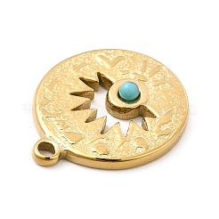 Синтетические бирюзовые подвески&nbsp;STAS-E177-11G