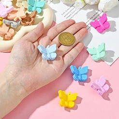 21шт 21 цвета бабочка пищевые экологически чистые силиконовые фокусные бусины&nbsp;SIL-CJ0002-29