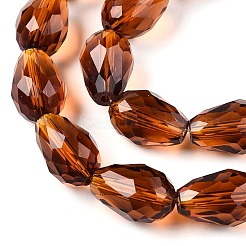 Прозрачные стеклянные бусины&nbsp;X-EGLA-N013-T10mm-D20