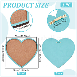 Expositor de joyas con broche de pared en forma de corazón&nbsp;AJEW-WH0596-116B-02