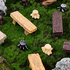 12шт. 2-х стилевые смоляные скамейки&nbsp;DJEW-GF0001-81