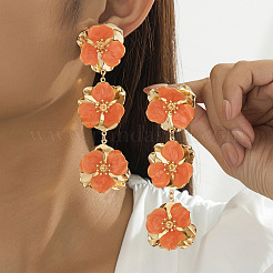 Серьги-гвоздики из сплава и эмали&nbsp;FS-WGD7C05-01