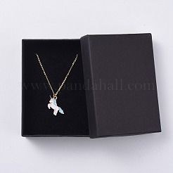 Collane con pendente smaltato in lega di unicorno&nbsp;NJEW-JN02574