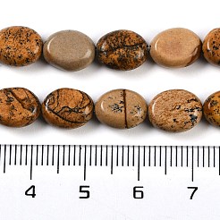 Natürliches Bild Jaspis Perlen Stränge&nbsp;G-M420-D14-01