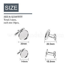 Плоские круглые латунные манжеты&nbsp;KK-PH0001-14