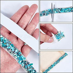 2 стиль отделки из смоляных стразов и бусин&nbsp;DIY-CY0002-11B