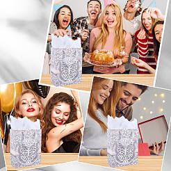 1 шт. подарочные пакеты из бумаги с принтом бабочек и ручками из ленты&nbsp;ABAG-SP0001-10B