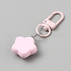Portachiavi con ciondolo in resina&nbsp;KEYC-WH0053-024A-04