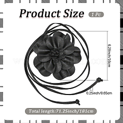 Ремни на талию из искусственной кожи с цветочным принтом для женщин&nbsp;AJEW-WH20816-058A