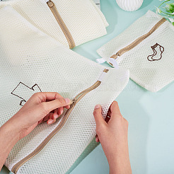 3 sac à linge zippé en maille polyester&nbsp;ABAG-TA0002-22