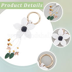 Брелок из кожи и сплава&nbsp;HJEW-WH20022-04A-01