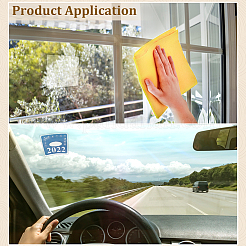 Квадратные пвх автомобильные окна статические клеи&nbsp;LS-AJEW-WH0609-092