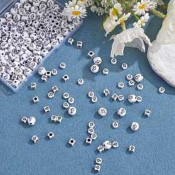 400шт 4 стиля непрозрачные акриловые бусины&nbsp;SACR-SZ0001-15