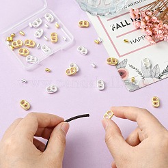 Наборы для самостоятельной сборки латунных наконечников для шнуров и силиконовых подвесок-слайдеров&nbsp;KK-CJ0003-51