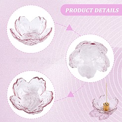 Sakura-Dipschale aus Glas&nbsp;AJEW-CN0004-76B