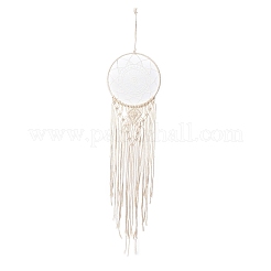 Цветочная тканая сетка/паутина макраме хлопковые настенные украшения&nbsp;PW23021575079