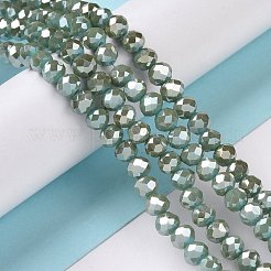 Гальванические стеклянные бусины&nbsp;EGLA-G014-6mm-FR-C02-A