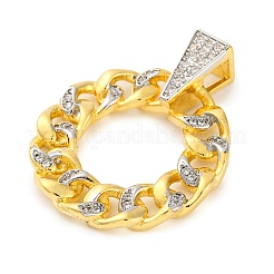 Стойки обшивки латунь микро проложить Циркон подвеску&nbsp;KK-M021-08G-02